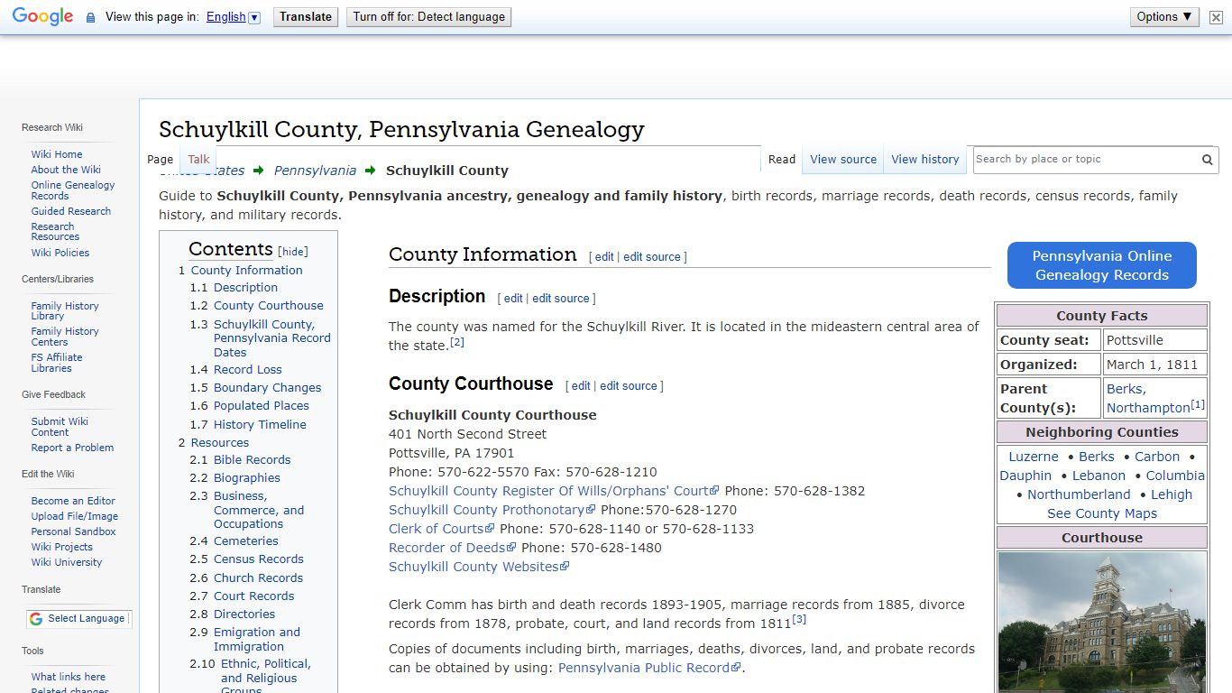 Schuylkill County, Pennsylvania Genealogy • FamilySearch
